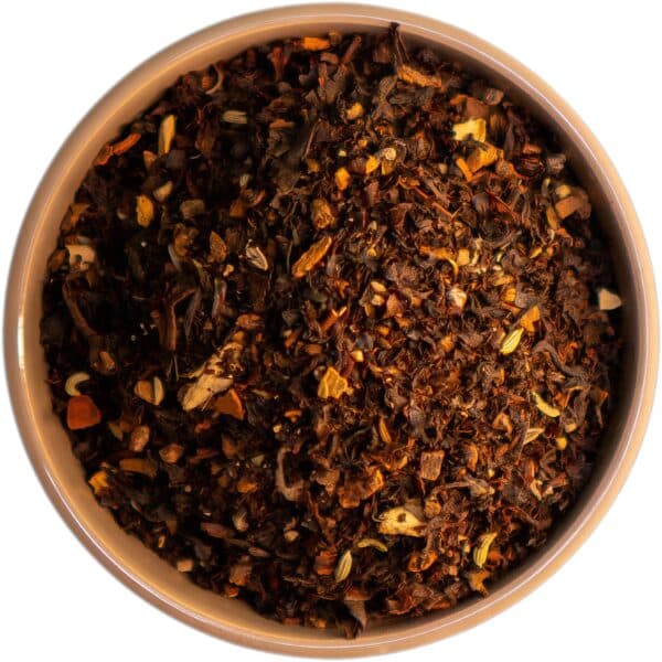 Bio Black Chai – Kräftiger Schwarztee mit einer aromatischen Gewürzmischung aus Zimt, Ingwer, Kardamom, Nelken und Pfeffer für ein authentisches Chai-Erlebnis