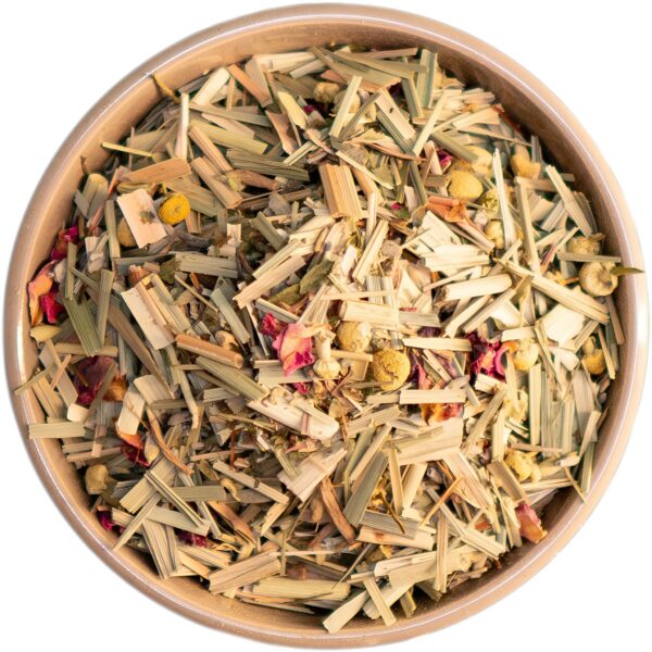Gute Nacht Tee – Beruhigende Kräutermischung mit Kamille, Lavendel, Baldrian, Pfefferminze und weiteren Kräutern für entspannten Schlaf
