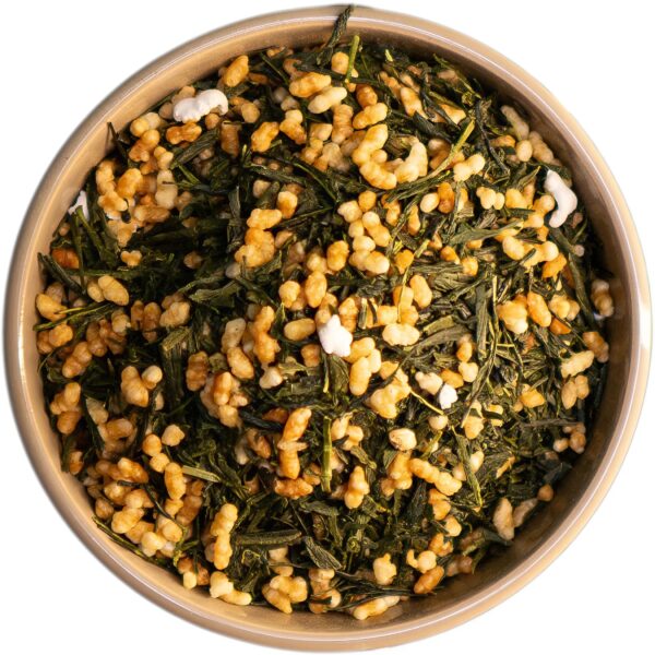 Bio Genmaicha – Traditioneller japanischer Grüntee aus hochwertigem Sencha und gepufftem Reis für ein harmonisches Geschmackserlebnis mit süßen und karamelligen Noten
