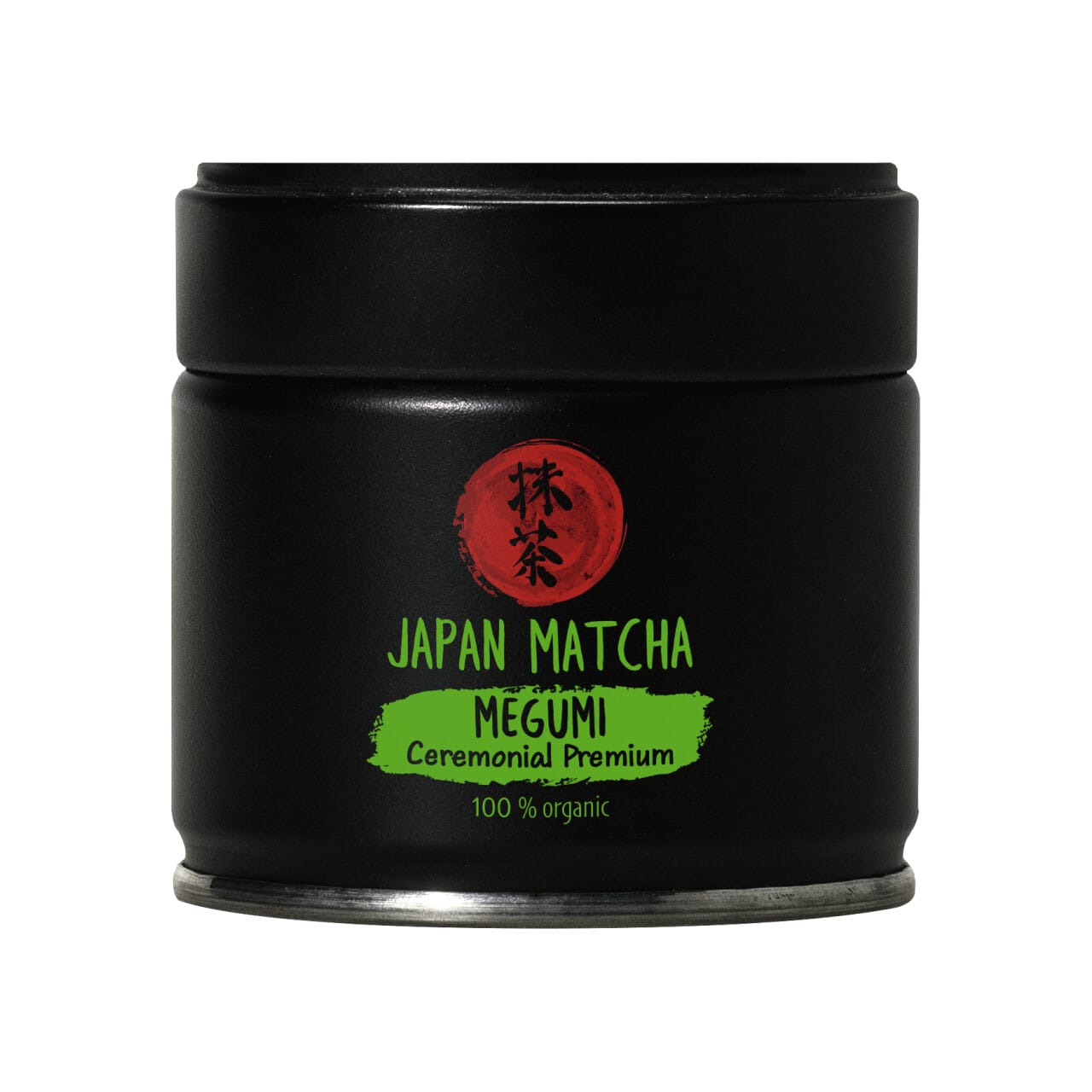 Japan Matcha Megumi – Ceremonial Premium Bio in schwarzer Dose
