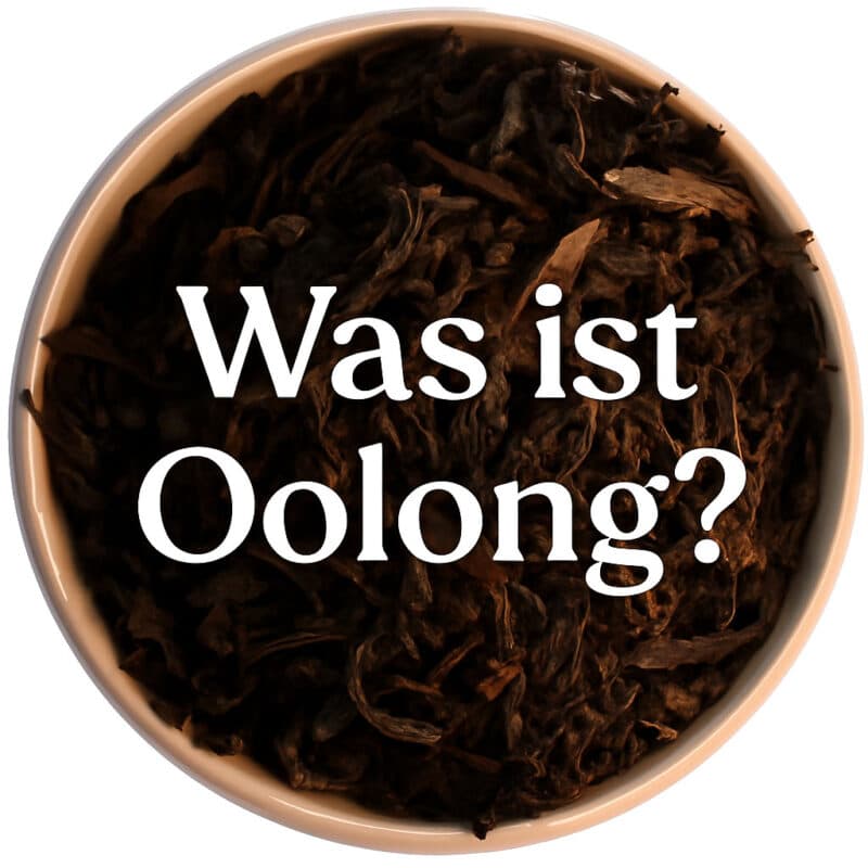 Nahaufnahme von losen Oolong-Tee-Blättern – halboxidierter Tee aus Taiwan