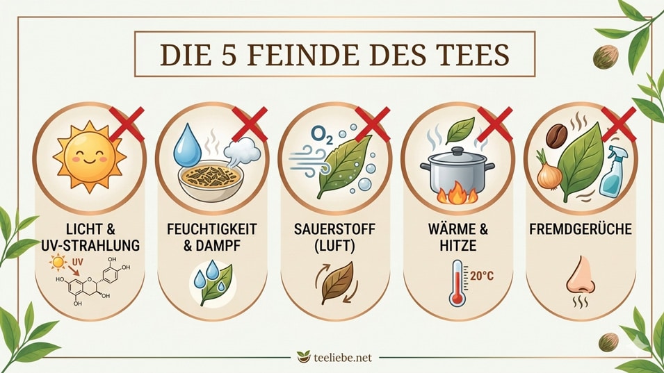 Die 5 Feinde des Tees
