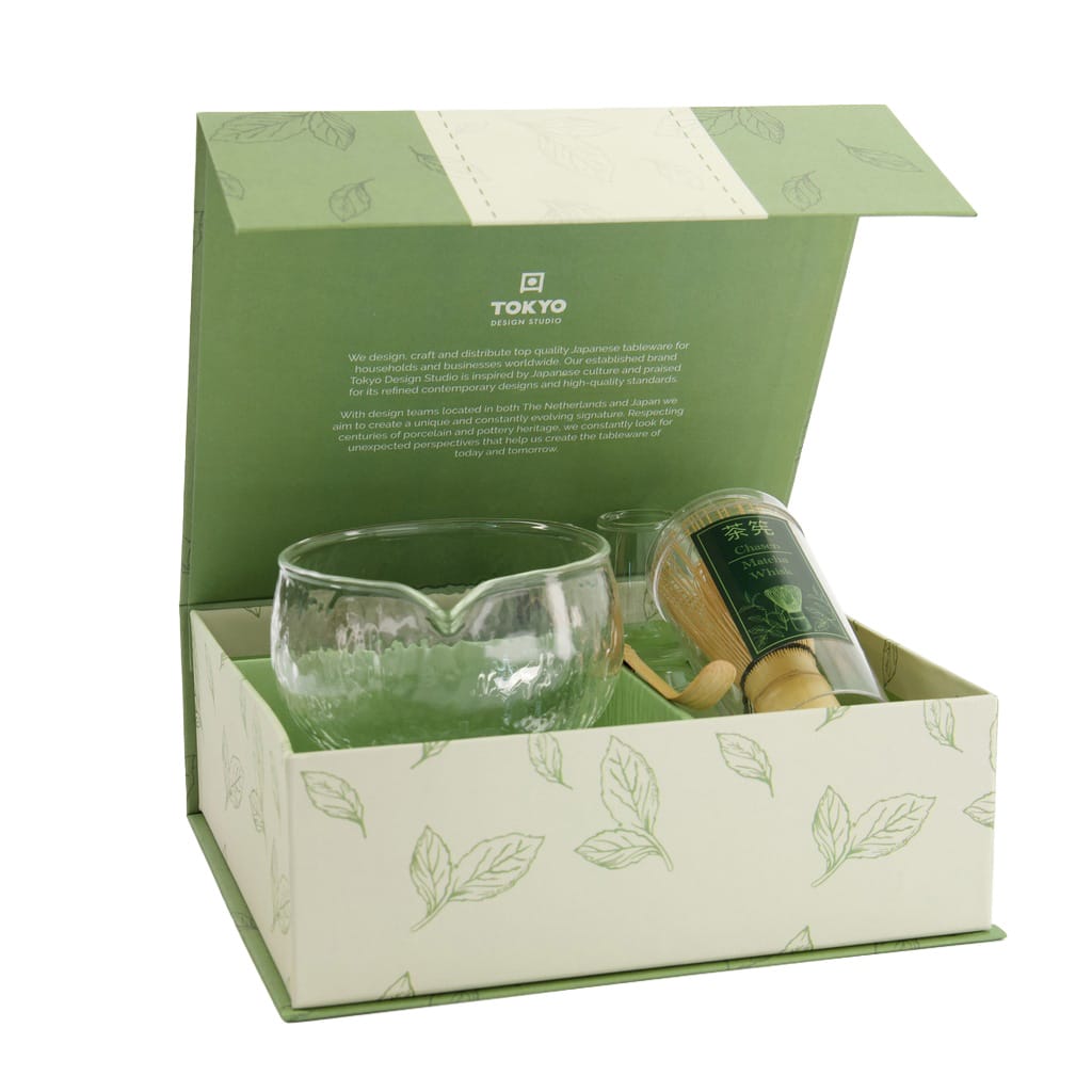 Matcha Set aus Glas